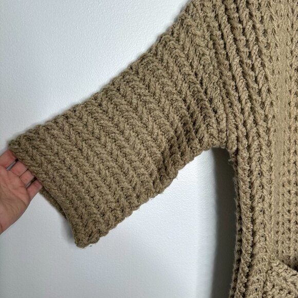 Anthropologie Gabbi Duster Cardigan Tan One Size - Picture 6 of 11